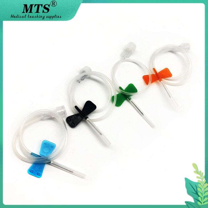 10Psc/مجموعة المتاح العقيمة مجموعة حقن الوريد الطبية فروة الرأس الوريد إبرة فراشية