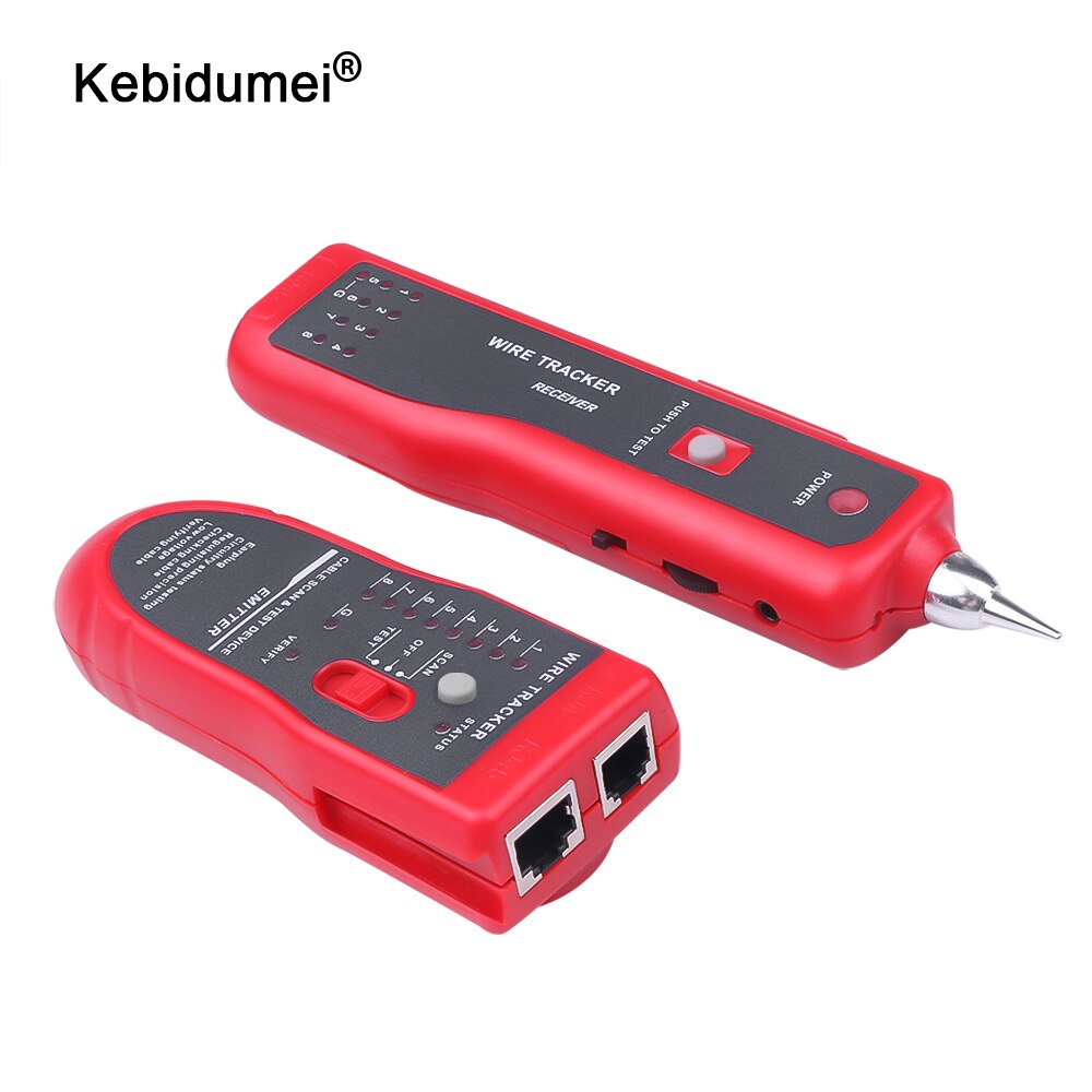 Kebidumei-جهاز تتبع سلك الهاتف RJ11 RJ45 Cat5 Cat6 ، جهاز اختبار كابل شبكة إيثرنت LAN ، كاشف الخط