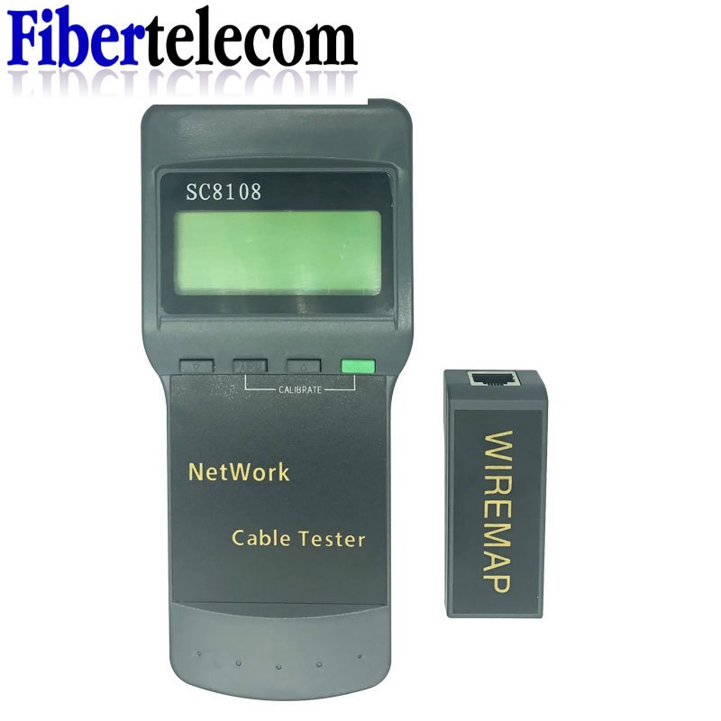 SC8108 المحمولة LCD شبكة تستر متر و LAN الهاتف كابل تستر و متر مع شاشة الكريستال السائل RJ45