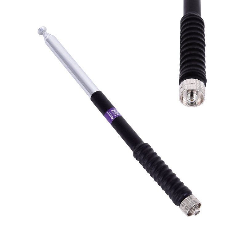 الفولاذ المقاوم للصدأ الربيع تلسكوبي طويل قضيب هوائي ل Baofeng UV-5R راديو ل WOUXUN ل WEIERWEI ل كينوود ل لينتون