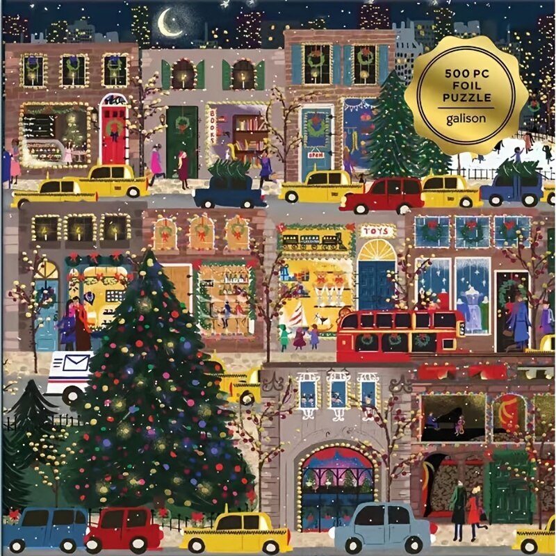 زكا زكا عيد الميلاد خشبية لغز 500 قطعة السنة الجديدة هدية اللعب لعبة 51*51 سنتيمتر