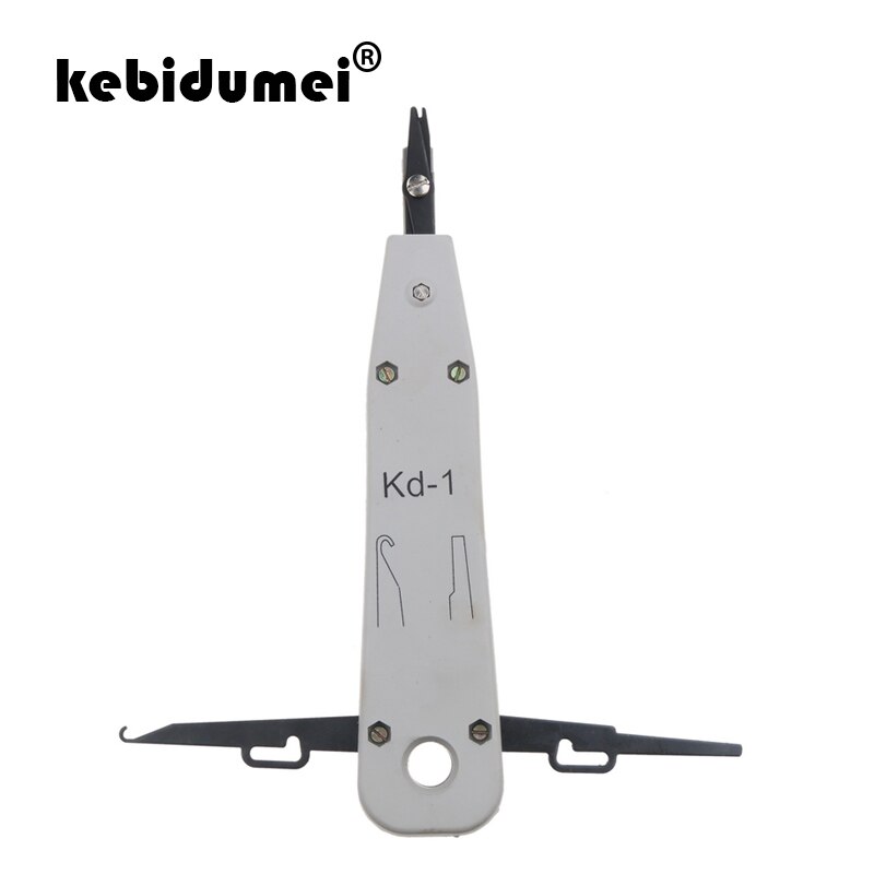 Kebidumei KD-1 شبكة أداة سلك قطع أداة اتصالات الهاتف كيبل Cat5 RJ11 RJ45 شبكة لكمة تأثير أسفل الإدراج ل KRONE