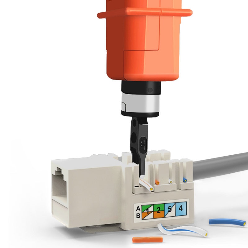 جديد متعدد الوظائف تأثير أداة توصيل وفصل إيثرنت Lan 110 سلك المقتفي القاطع لشبكة كابل صوت الهاتف وحدة لوحة التوصيلات