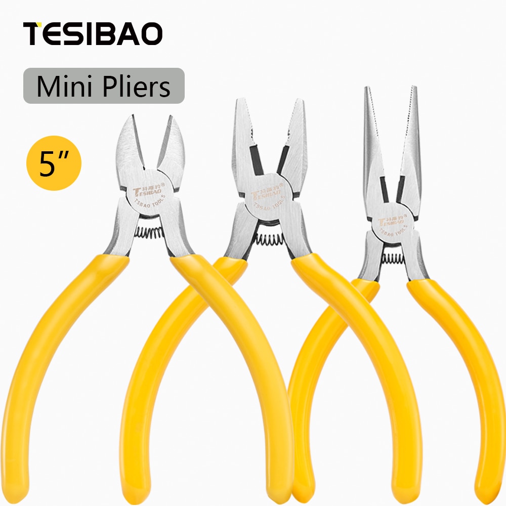 5 &quotطقم كماشات صغيرة طويلة الشق قطري سلك القاطع كماشة أدوات يدوية لتقوم بها بنفسك مجوهرات الأجهزة إصلاح الدوائر