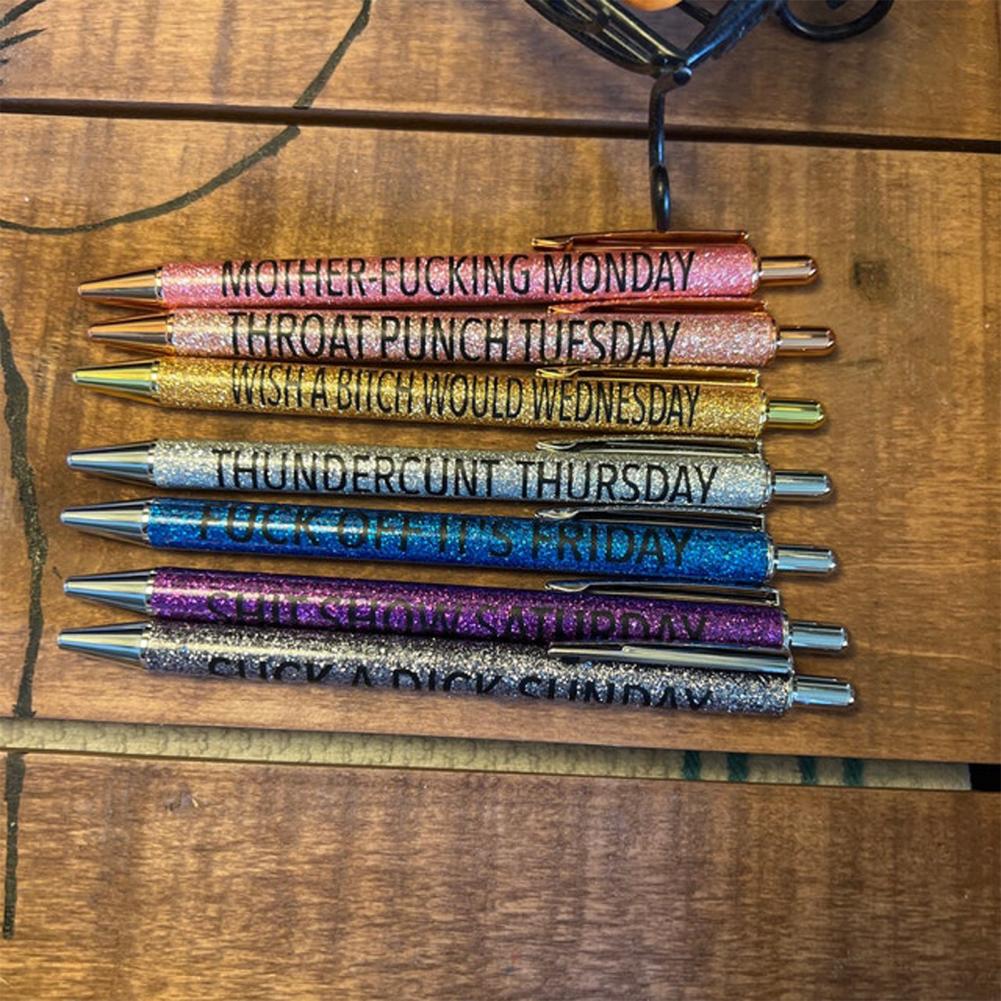 الكتابة على نحو سلس هدية مثالية محاكاة ساخرة القذرة كلمة دفع نوع هلام القلم للطلاب