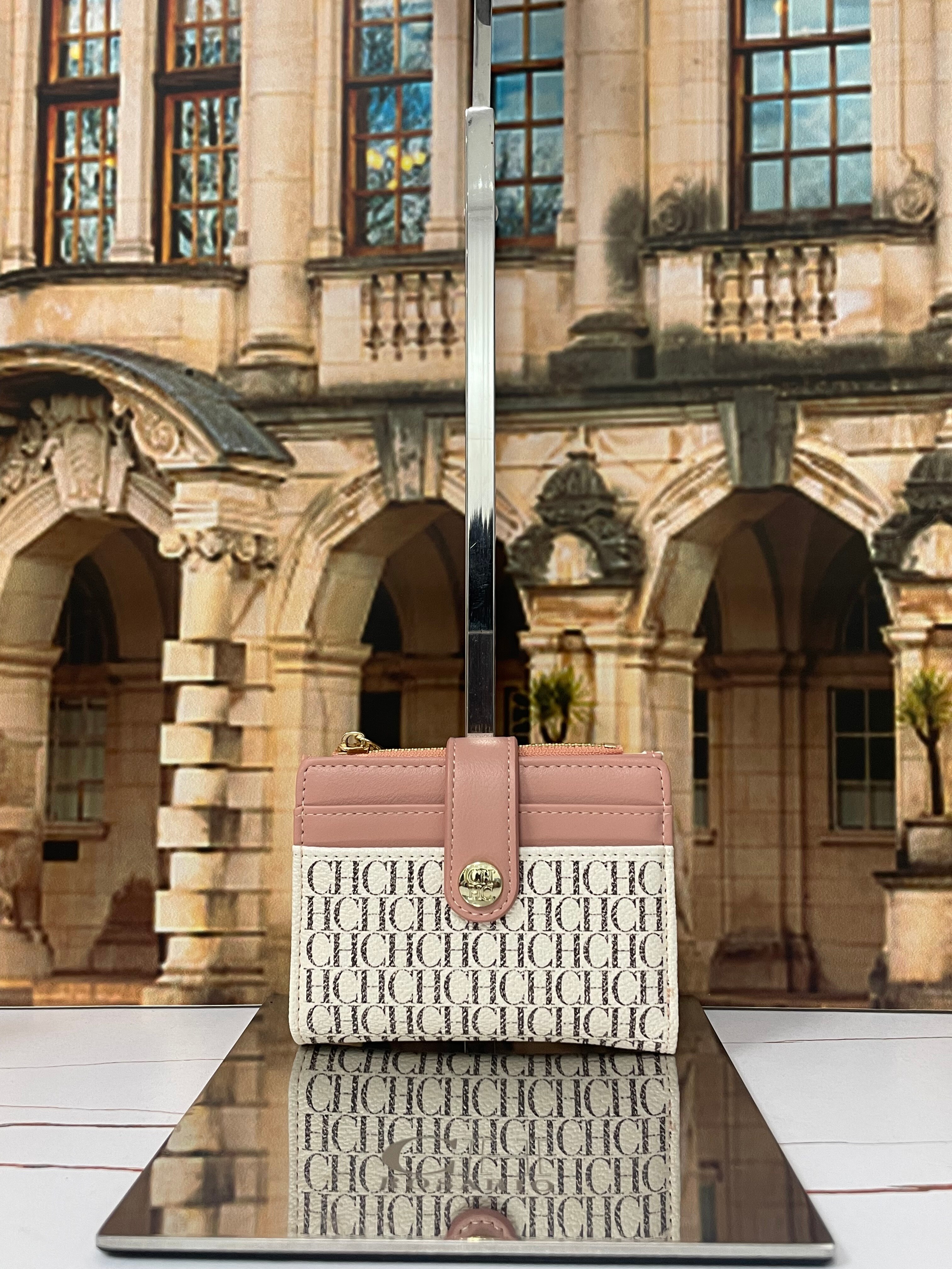 CILMI HARVILL CHHC هدية مربع للجنسين رفرف محفظة بطاقة حقيبة صفر محفظة 8 بطاقة فتحة سستة إلكتروني طباعة الفاخرة تصميم