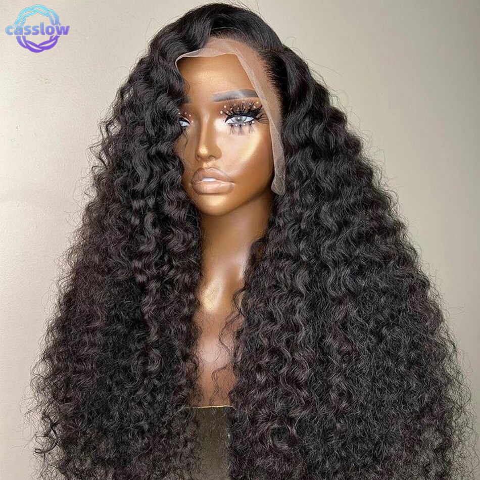 شعر مستعار مموج من الدانتيل الجبهة 13x4 الدانتيل الجبهة شعر الإنسان الباروكات للنساء السود قبل التقاط 30 34 بوصة Hd فضفاض موجة عميقة الباروكة أمامي