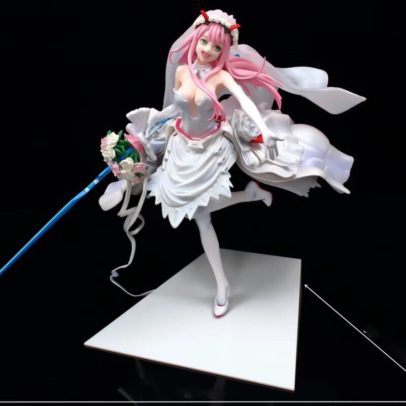 أزياء رائعة في فستان الزفاف من ERANXX 02 شكل زهرة Kawaii الأصلي أنيمي عمل الشكل هدية رواية لعب للأطفال 2022