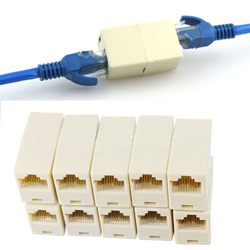 10 قطعة إيثرنت RJ45 RJ-45 RJ 45 كابل أنثى إلى أنثى نوع Lan موصل مقرنة محول النجار اكسسوارات الشبكات