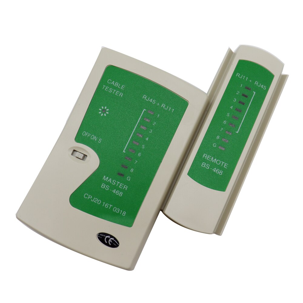 شبكة كابل تستر RJ45 RJ11Cat5 Cat6 كابل شبكة محلية تستر شبكة أسلاك الهاتف خط كاشف المقتفي أداة عدة