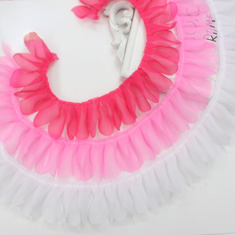 2 متر 4.5 cmslim مطاطا نسيج مزدوج بسط مطوية الدانتيل زينة لتقوم بها بنفسك فستان أغطية الرأس الشريط اكسسوارات