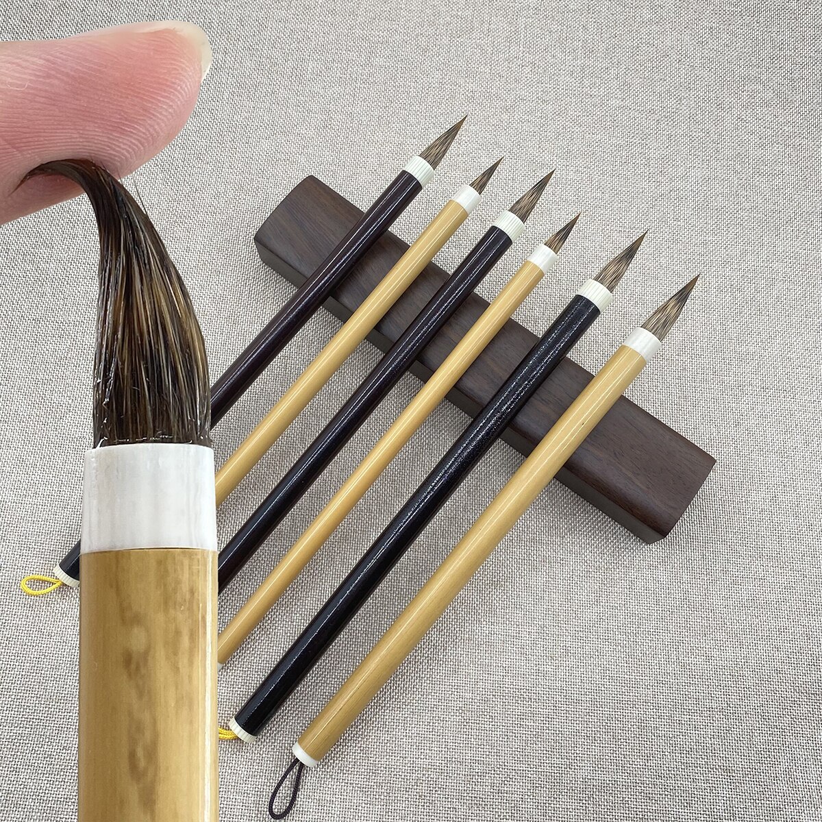 كتابة فرشاة أرنب الذئب مختلطة الشعر الخيزران لينة القلم الخط الصينية التقليدية الخط اللوحة بوتيك المهنية