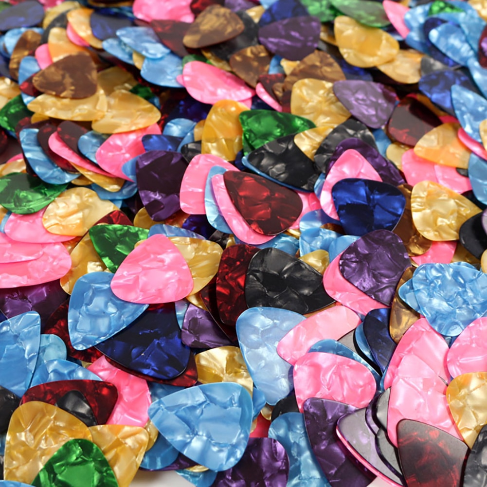 10/20 قطعة يختار الغيتار و الغيتار اختيار مجموعة حامل الغيتار الصوتية الغيتار الكهربائي باس القيثارة عصا على حامل (يختار لون عشوائي)