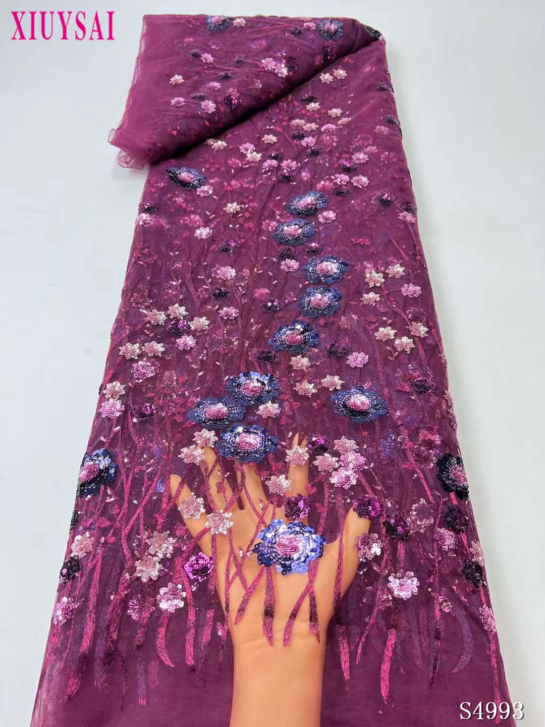 2023 الفاخرة ثلاثية الأبعاد زهرة الدانتيل النسيج دبي الترتر تول أقمشة الدانتيل المطرزة زين الأفريقي النيجيري النسيج Sewing