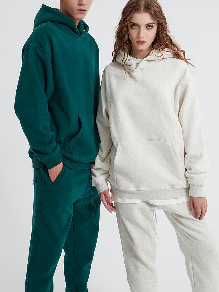 BGTEEVER الخريف الشتاء رشاقته الدافئة رياضية النساء مقنعين الصوف بلوزات و سراويلي حريمي قطعتين بنطلون مجموعة الإناث