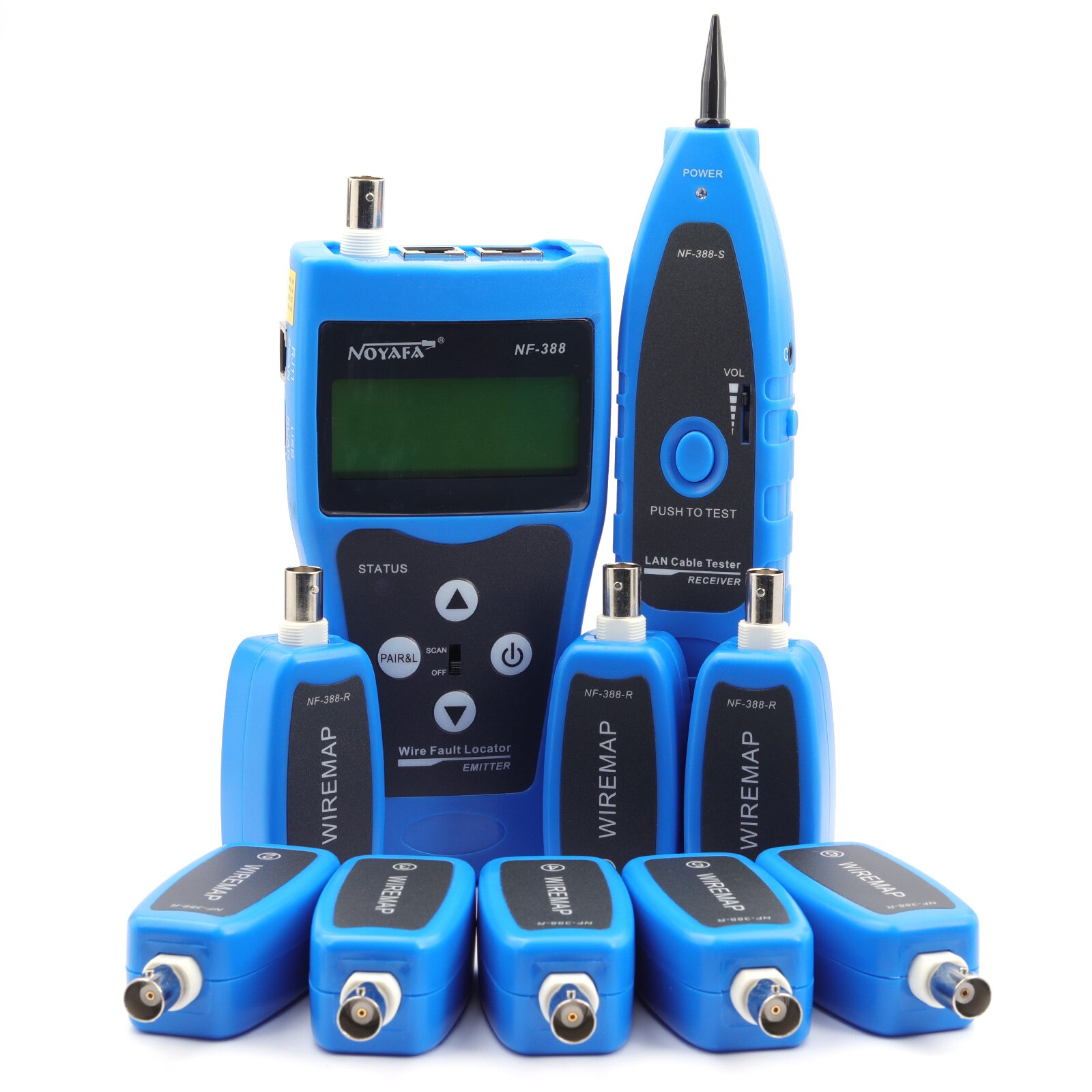 KELUSHI متعددة الوظائف المحمولة كابل تستر شبكة كابل LAN إيثرنت سلك تستر كابل الهاتف RJ45 RJ11 تستر NF388