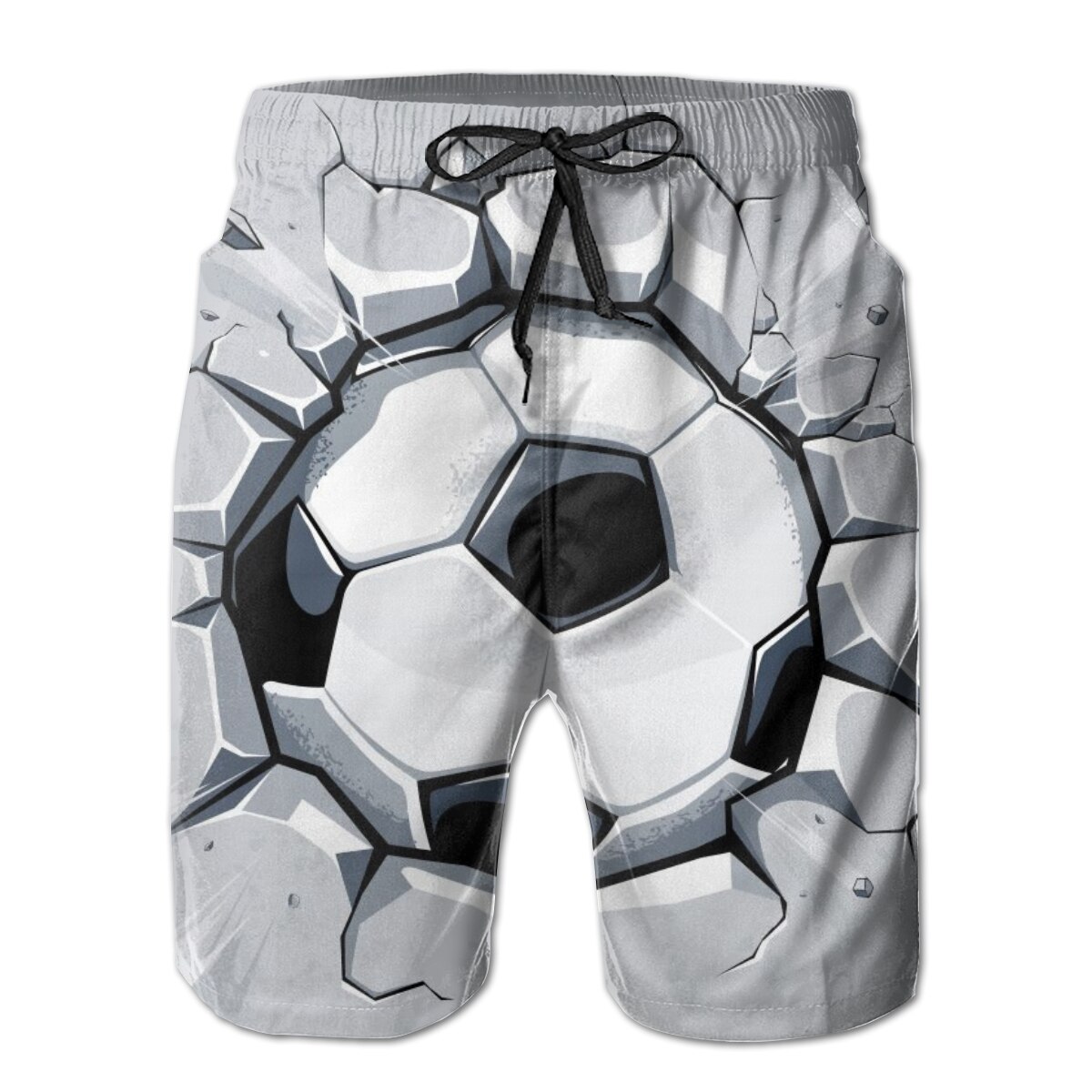 الصيف الشاطئ ملابس السباحة الرجال التجفيف السريع ملابس كرة القدم الكرة كسر الجدار تنفس ملابس الشاطئ السراويل مثير الذكور ملابس السباحة