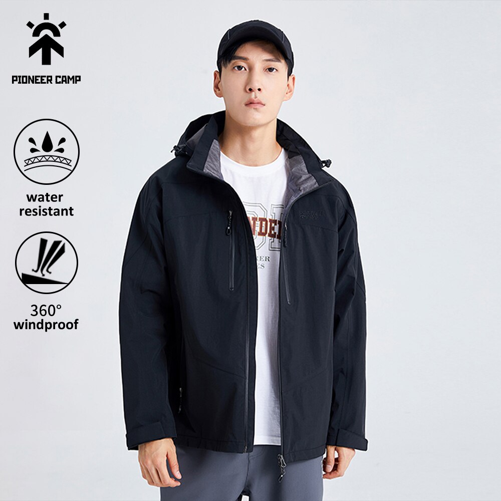 بايونير كامب 2022 جاكت للربيع الجديد للرجال طبقة واحدة درجة العاصفة الممطرة مقاوم للماء سترة تسلق الجبال رياضية خارجية XHW102019