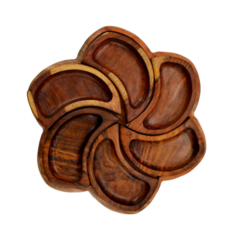 طبق تسالي وردة